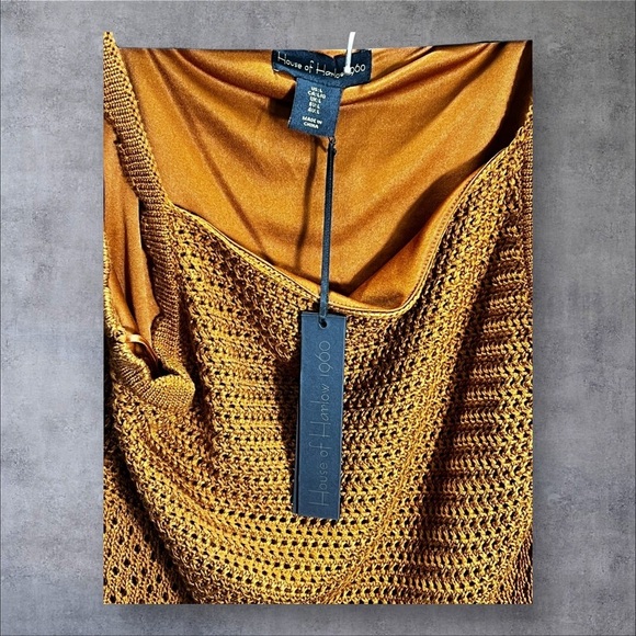 House of Harlow 1960 Fringe Crochet Knit Set | Size Large | NWT - Picture 4 of 8